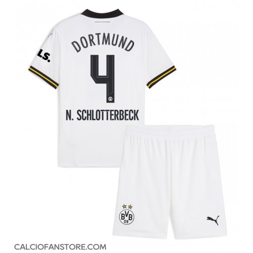 Maglia Calcio Borussia Dortmund Nico Schlotterbeck #4 Terza Divisa Bambino 2024-25 Manica Corta (+ pantaloncini)